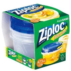 旭化成ホームプロダクツ｜ジップロック　スクリューロック　４７３ｍｌ　２個入｜ｼﾞﾂﾌﾟﾛﾂｸｽｸﾘﾕ-ﾛﾂｸ2ｺｲﾘ