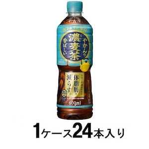 コカ・コーラ｜やかんの濃麦茶 from爽健美茶 600ml（1ケース24本入）｜ﾔｶﾝﾉｺｲﾑｷﾞﾁﾔ600MLX24