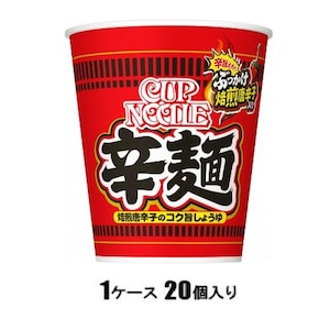 日清食品｜日清 カップヌードル 辛麺 82g（1ケース20個入）｜ｶﾂﾌﾟﾇ-ﾄﾞﾙｶﾗﾒﾝ82GX20