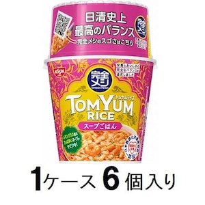 日清食品｜完全メシ トムヤムライス　109ｇ（1ケース6個入）｜Nｶﾝｾﾞﾝﾒｼﾄﾑﾔﾑﾗｲｽ*6