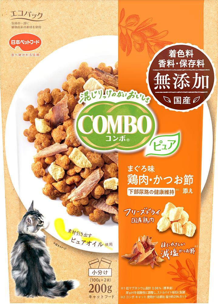 コンボピュア　15歳　42袋 コンボ ピュア キャット 15歳以上用 まぐろ味・鶏肉・かつお節