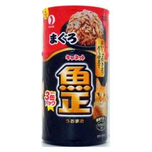 ペットライン キャネット 魚正 かつお キャットフード (160g×3缶
