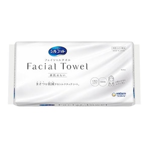 ユニ・チャーム｜シルコット フェイシャルタオル 素肌おもい 40枚入｜ｼﾙｺﾂFﾀｵﾙｽﾊﾀﾞ40