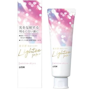 ライオン｜Lightee（ライティー）ハミガキ ホワイトローズミント 100g｜LIGHTEEﾛ-ｽﾞﾐﾝﾄ 100G