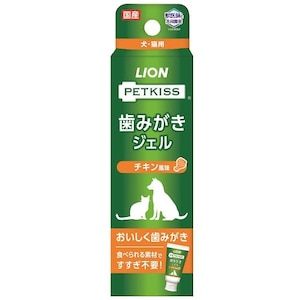 ライオン｜PETKISS 歯みがきジェル チキン風味 40g｜ﾊﾐｶﾞｷｼﾞｴﾙﾁｷﾝﾌｳﾐ40G