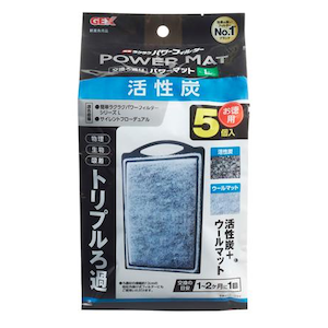 ジェックス｜活性炭パワーマットL　5個｜ｶﾂｾｲﾀﾝﾊﾟﾜ-ﾏﾂﾄL 5ｺｲﾘ