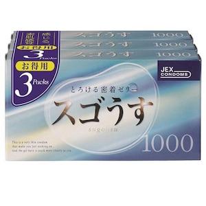 ジェクス｜スゴうす1000 12個×3個パック｜ｽｺﾞｳｽ10003ｺﾊﾟﾂｸ