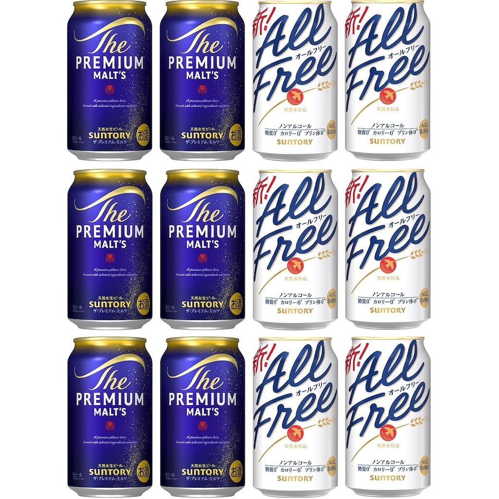 プレミアムモルツオールフリー（ノンアル＋ビールセット）12本