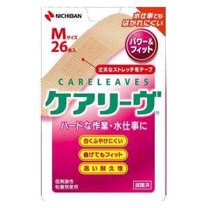 ニチバン　ケアリーヴ　Ｍサイズ100枚入×10箱 ニチバン 救急絆創膏 ケアリーヴ Mサイズ 21mm×70mm CLM 1箱