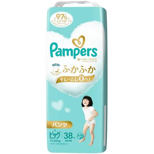 Pampers 肌のいちばん パンツ XL 46+4枚×3コ パンパース 肌へのいちばん パンツ XLサイズ 38枚 | P＆G | P