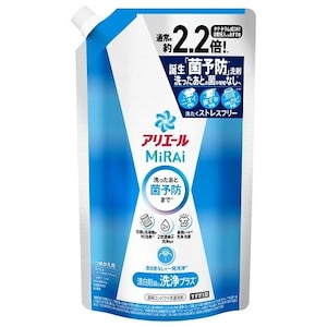 Ｐ＆ＧＪａｐａｎ｜アリエールミライ 洗浄プラス つめかえ超特大サイズ 640g｜ﾐﾗｲｾﾝｼﾞﾖｳｶｴSSL 640G