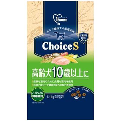 ChoiceS 14袋 ファーストチョイス コウレイケン 10サイイジョウ二 ファーストチョイス choiceS 高齢犬10歳以上に 1.1kg(550g×2
